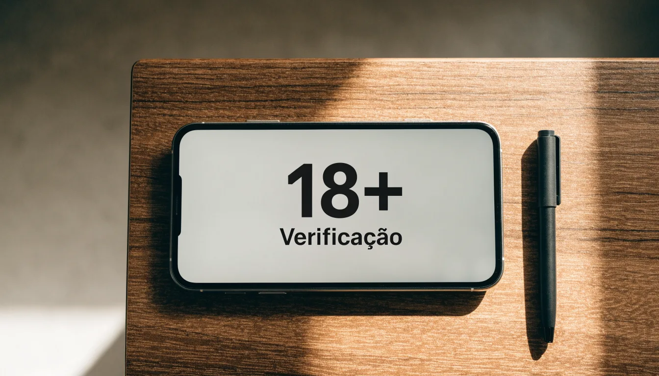 Uma folha de licença em papel com um selo vermelho, pousada numa secretária de madeira ao lado de uma caneta